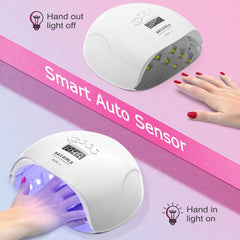 NAILGIRLS 150W lamp detachable tray enables easy toe and finger nail use
