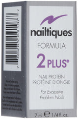 Nailtiques Formula 2 Plus application image illustrating treatment for long, healthy nail growth.