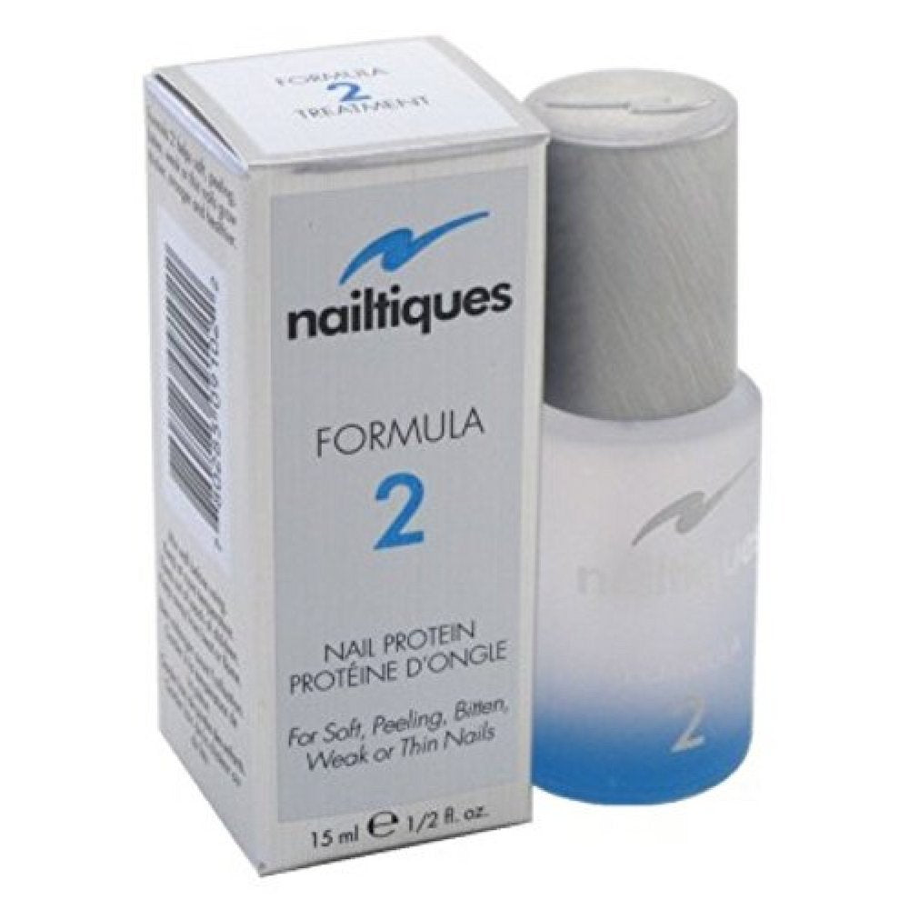 Nailtiques Formula 2 Protein bottle supports stronger, healthier nails during daily care.