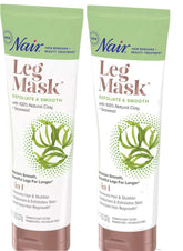 Nair Leg Mask clay application on leg for smoother skin