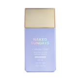 Naked Sundays CabanaGlow bottle closeup showing mineral SPF protection for daily wear