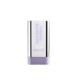 Naked Sundays SPF50 Clear Glow Sun Stick applied on face for invisible protection