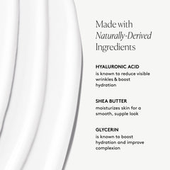 Naked & Thriving Glow Triple Boost Eye Cream featuring squalane and hyaluronic acid for moisture.