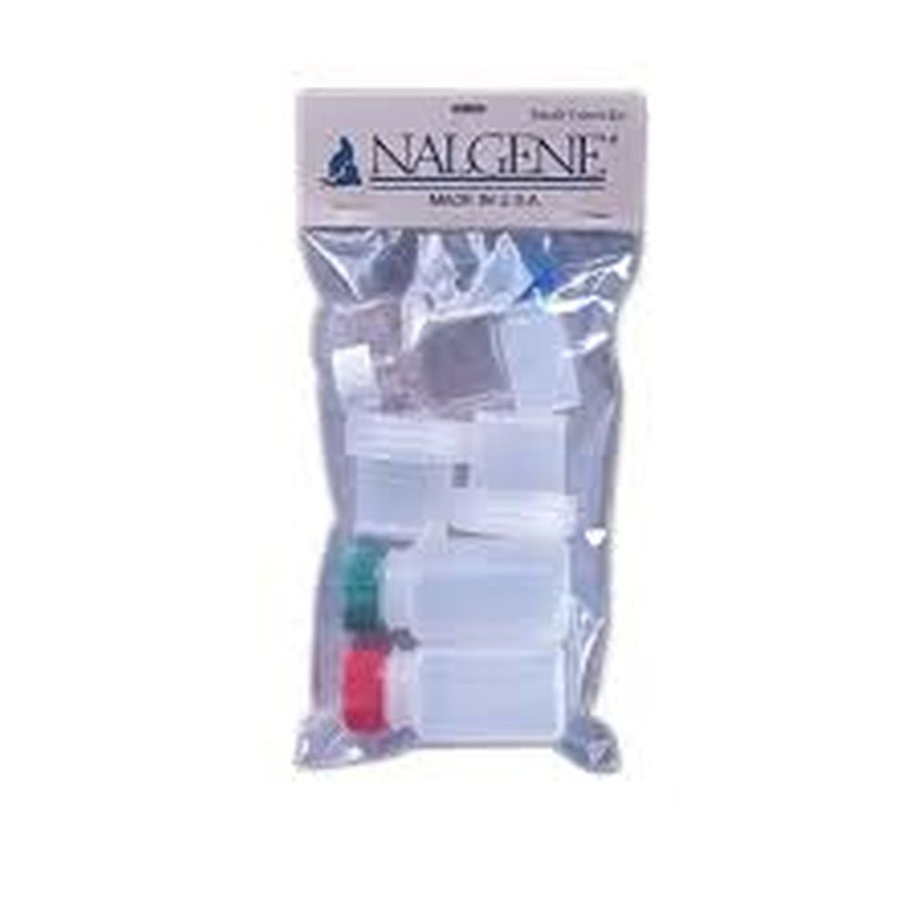 Nalgene Travel Kit Small contents display—portable bottles and jars for organized travel storage.