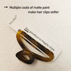 Nalodu gradient brown hair clip closeup highlighting versatile styling and outfit compatibility.