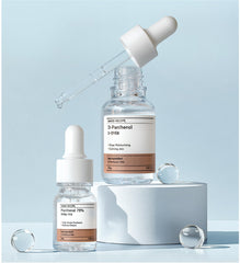 Nano Recipe D-Panthenol label close-up shows paraben-free and fragrance-free formula.