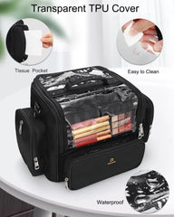 NAONAYA dust-proof transparent cover protects brushes from dust and moisture.