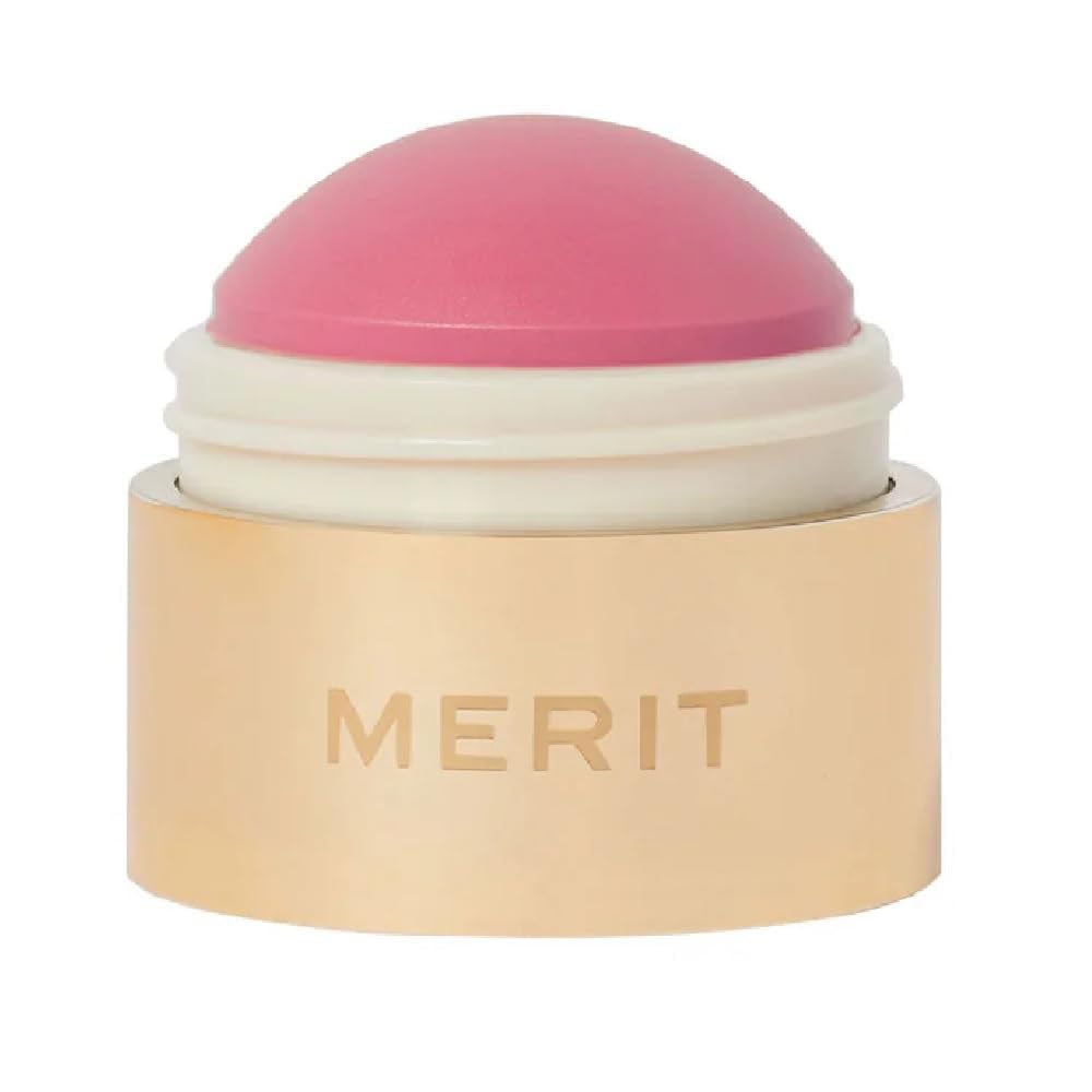 NAPH M Flush Balm Cream Blush swatch on cheeks for natural radiance
