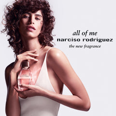 Narciso Rodriguez All Of Me edp 3 oz bottle back view complements everyday signature scent