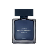 Narciso Rodriguez Bleu Noir parfum bottle on display—refined everyday scent for men.