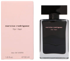 Narciso Rodriguez for Her bottle front view for daily fragrance.
