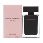 Narciso Rodriguez for Her bottle front view for daily fragrance.