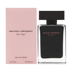 Narciso Rodriguez for Her bottle front view for daily fragrance.