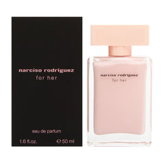 Narciso Rodriguez For Her EDP bottle close-up, elegant pink bottle for daily wear.