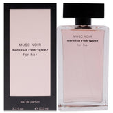 Narciso Rodriguez Musc Noir EDP bottle with a sleek silhouette for daily elegance.