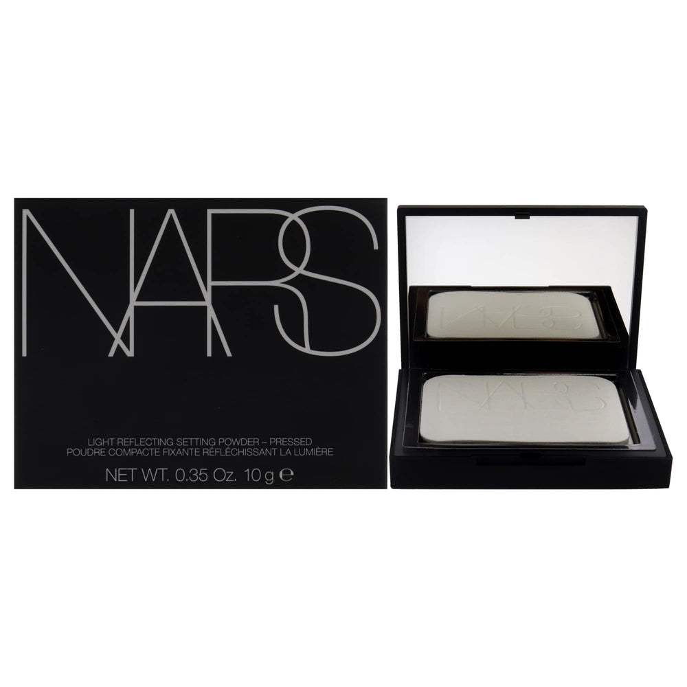 NARS Translucent Crystal compact close-up shows weightless setting and glow.
