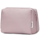 Narwey dusty rose makeup bag front view portable travel organizer