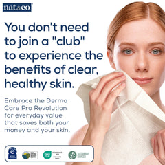 Nat.&Co. Derma Care Pro biobased material label highlighting USDA bio-based content