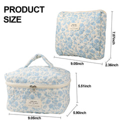 NATINSA travel cosmetic bags dual-pack side view enables compact packing and easy access