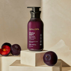 Nativa Spa Black Plum fragrance swatch hints exotic fruit notes.