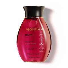 NATIVA SPA Plum Body Oil bottle — premium hydration for soft, nourished skin.