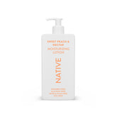 Native Body Lotion bottle showing plant-based hydration for daily skin care.