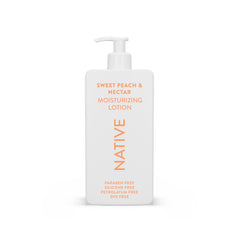 Native Body Lotion bottle showing plant-based hydration for daily skin care.