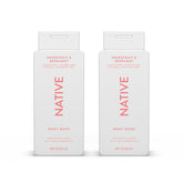 Native Body Wash Grapefruit Bergamot lather for a refreshing, hydrating cleanse