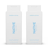Native body wash powder-cotton 18oz 2pk bottle pour for smooth hydrated skin