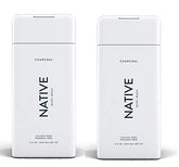 Native Charcoal Body Wash bottle with rich lather for a refreshing cleanse.