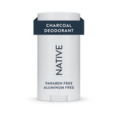 Native Charcoal Deodorant bottle with ocean-fresh scent and mineral notes.