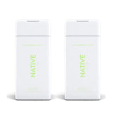 Native cucumber and mint body wash bottles pack front, great for daily refreshing shower.