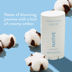 Native Deodorant aluminum-free formula offers skin-friendly odor protection.