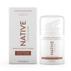 Native Moisturizing Daily Facial Moisturizer bottle front view delivering lightweight hydration for daily use