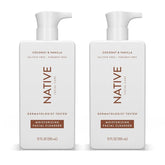 Native Moisturizing Face Wash bottle shows gentle daily cleansing for radiant skin