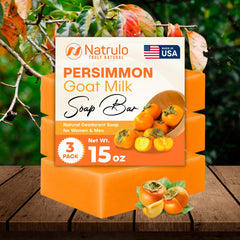 Natrulo Persimmon soap lather on skin suggests a refreshing cleanse with odor-blocking potential.
