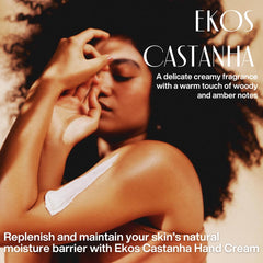 Natura Brazil Nut Hand Cream texture close-up showing creamy, fast-absorbing formula.