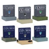 NATURAL AMERICAN men’s bar soap set of six bars for daily cleansing and natural scent.