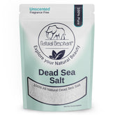 Natural Elephant Dead Sea Bath Salt 2lb pack for mineral-rich skincare and soothing baths.