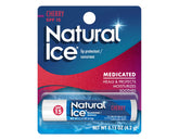 NATURAL Natural Ice medicated lip protect SPF 15 cherry tube provides sun protection with a cooling sensation.
