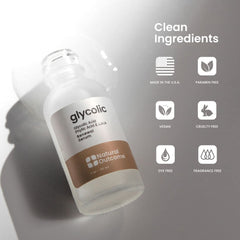 Natural Outcome glycolic-acid-peel-effect-closeup shows surface exfoliation and renewed texture