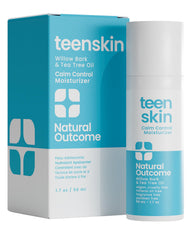 Natural Outcome Teen Skin Moisturizer bottle front showing oil-free matte finish for teen skin