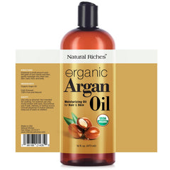 Natural Riches Argan Oil hair-closeup after use showing added shine and softness.