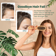 Natural Riches rosemary oil closeup reveals clear, non-greasy texture ideal for layering