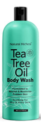 Natural Riches Tea Tree Body Wash bottle for daily cleansing and odor control