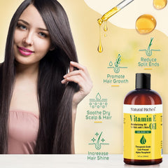 Natural Riches Vitamin E oil applied to nails to soften cuticles.