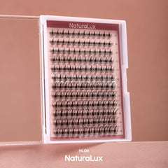 NaturaLux NL06 12mm lashes add balanced length for everyday drama.