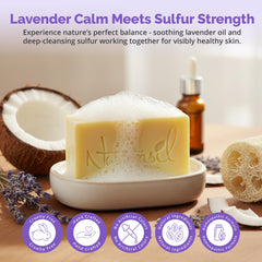 Naturasil sulfur lavender soap bar skin sensitivity use for calm routine