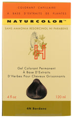 Naturcolor Burdock bottle pour showing controlled dye application