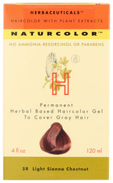 Naturcolor haircolor light sienna chestnut bottle shows natural shade option